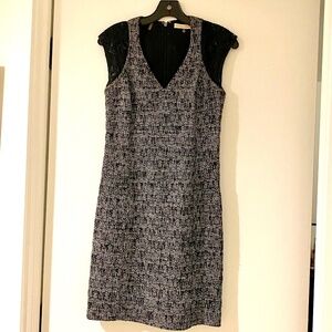 Gorgeous Rebecca Taylor Mixed Fabric Shift Dress